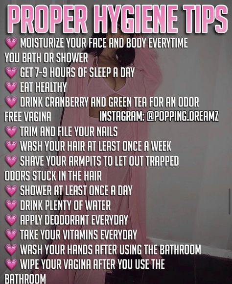 Personal Hygiene Tips, Hygiene Tips, Social Life Hacks, Proper Hygiene, Beauty Routine Tips, Beauty Tips For Glowing Skin, Clear Skin Tips, Baddie Tips, Healthy Skin Tips