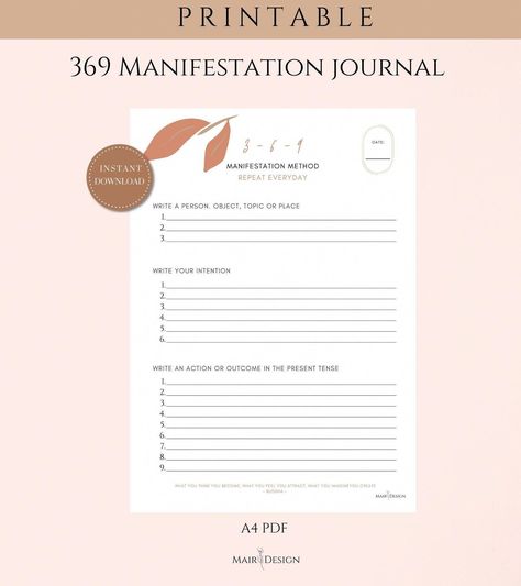 lucid dreaming for beginners Manifestation Printable, 369 Manifestation Method, Attraction Psychology, 369 Manifestation, Goal Journal, Manifesting Dreams, Spiritual Manifestation, Journal Writing Prompts, Manifestation Board