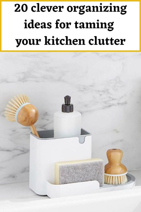 Sink caddy Kitchen Sink Soap And Sponge Organization, Dish Sink Organization, Kitchen Caddy Ideas Sinks, Kitchen Brush Holder Ideas, Dish Brush Holder Ideas, Kitchen Caddy Ideas, Kitchen Sink Organization Countertops, Kitchen Sink Caddy Ideas, Sink Caddy Ideas