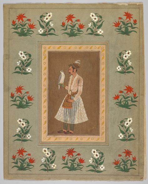 Nur Jahan, Opaque Watercolor, Mughal Miniature Paintings, Mughal Art Paintings, His Queen, South Asian Art, Mughal Art, Mughal Paintings, Miniature Paintings