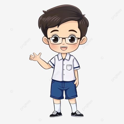 thai student glasses school uniform boy School Boy Drawing, Boy School Uniform, Student Clipart, Boy Clipart, Boy Uniform, Kids Uniforms, Uniform School, Boys Uniforms, Boy Drawing