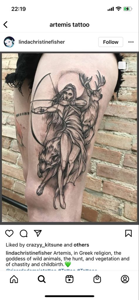 Artimus Greek Goddess Art, Artimus Tattoo, Artemis Goddess Tattoo, Artemis Deer, Artemis Tattoos, Artemis Tattoo Design, Artemis Illustration, Huntress Tattoo, Chest Tattoo Sketches