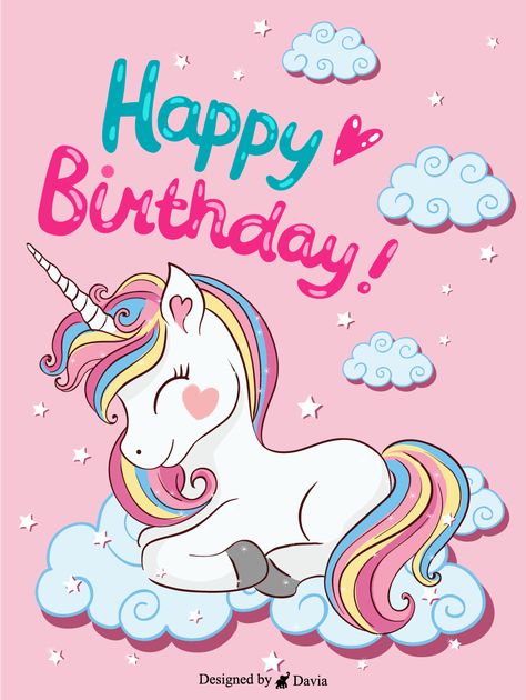 If you really want to make that little girl smile, then you know you need to choose this ecard. The colors, the magical unicorn and the sweet message; the little princess will definitely love it! You will definitely be seen as that cool someone that she will cherish, especially on her birthday. Unicorn Happy Birthday Wishes, Unicorn Birthday Quotes, Happy Birthday Unicorn Image, Happy Birthday For Girl, Happy Birthday Little Princess, Birthday Greetings For Kids, Happy Birthday Unicorn, Unicorn Happy Birthday, Birthday Wishes Girl