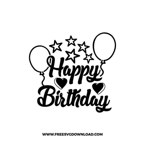 Happy Birthday Labels Printables Free, Birthday Svg Files Free, Happy Birthday Svg Free, Happy Birthday Cricut, Candle Svg, Cricut Birthday Cards, Happy Birthday Font, Happy Birthday Svg, Lettering Styles Alphabet