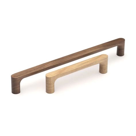 Manzoni 10 1/16" Center to Center Bar Pull | Wayfair Wood Pulls Kitchen, Shaker Cabinet Pulls Oak, Minimal Cabinet Pulls, Walnut Cabinet Pulls, Wood Kitchen Pulls, Wood Hardware Kitchen, Wood Kitchen Cabinet Pulls, Wood Cabinet Hardware Kitchen, Wood Cabinet Hardware