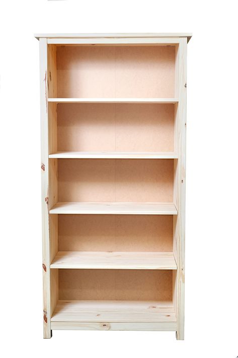 PRICES MAY VARY. Bookcase shelf for book storage or decor display with adjustable shelves in your living room, office, den, basement, bedroom, etc. Sturdy, Solid Pine Wood Construction (back panel only is MDF) All Heights Between the Shelves Are The Same: 10.82 inches All Shelves Are Removable With 3 Height Options- Can Be Lowered or Raised by 3.54 Inches Finish options are White, Gray, Unfinished, White with Natural Top and Gray with Natural Top Matching Shaker Collection Items Include TV Stand Office Den, Bookcase Organization, Basement Bedroom, Storage Idea, Wood Bookcase, Wood Pallet Projects, Book Storage, Bookcase Shelves, Selling Furniture