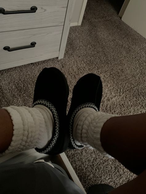 Black Uggs Tasman, Black Tasman Uggs Aesthetic, Black Uggs Aesthetic, Black Tasman Uggs, Black Ugg Tasman Slippers, Black Ugg Tasman, Black Tasman, Ugg Tasmans, Black Uggs Slippers