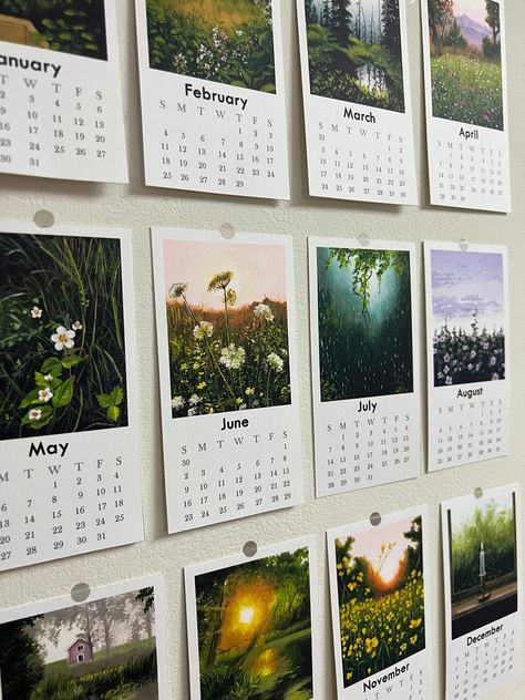 Small Calendar Ideas, Memories Frame, Calendar Design Inspiration, Diy Desk Calendar, Small Calendar, Watercolor Calendar, Pencil Drawings Of Girls, 달력 디자인, Art Postcards