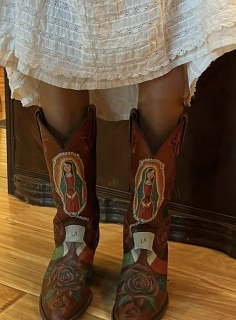 Cowboy Aesthetic, Funky Shoes, The Virgin Mary, Mexican Culture, Dream Shoes, Virgin Mary, Fashion Killa, Vivienne Westwood, Pretty Outfits