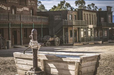 Water Trough in a Village in the Old West Editorial Photo - Image of village, located: 131389531 Western Village, Cowboy Town, Horse Trough, Western Bar, Old West Town, Water Trough, West Town, West Home, Western Town