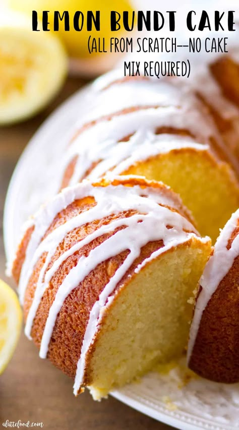 The best lemon bundt cake recipe made entirely from scratch Easy Lemon Bundt Cake Recipe, Easy Lemon Bundt Cake, Easy Lemon Cake Recipe, Lemon Bundt Cake Recipe, Easy Bundt Cake Recipes, Red Birthday Cake, Lemon Cake Easy, Easy Bundt Cake, Chandelier Cake