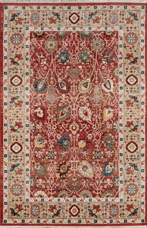 Ebner Red/Beige Area Rug Country Turkey, Momeni Rugs, Turkey Pattern, Rug Guide, Traditional Pattern, Area Rug Collections, Traditional Area Rug, Transitional Area Rugs, Accent Rug