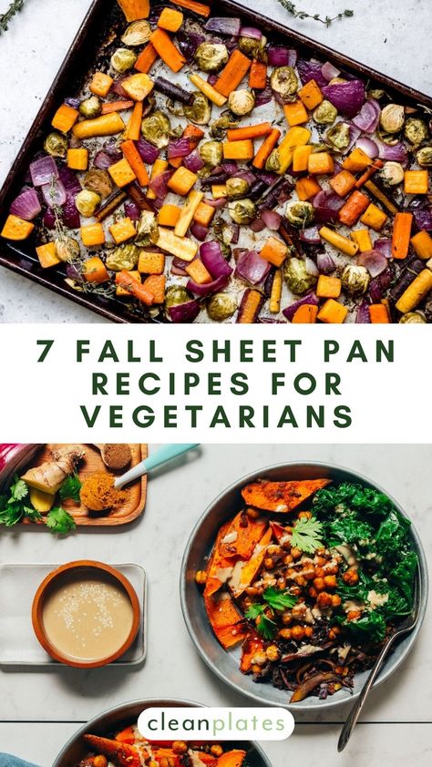 Vegan Sheet Pan Thanksgiving, Fall Veggie Sheet Pan, Sheet Pan Fall Veggies, Easy Sheet Pan Dinners Vegetarian, Easy Sheet Pan Meals Healthy, Sheet Pan Dinner Vegetarian, Fall Sheet Pan Veggies, Fall Sheet Pan Recipes, Plant Based Sheet Pan Recipes