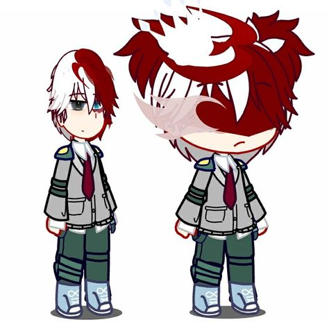 Gacha Todoroki, Gacha Club Todoroki, Gacha Club Oc Ideas Outfit, Chuuya Gacha Club, Gacha Club Design, Gacha Club Outfits, Mha Gacha, Gacha Aesthetic, Gacha Club Outfit