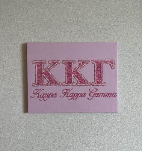 Finally got around to completing one of my best selling sorority kits🫡,New sorority logos have been added to my website🫶 Kappa Painting Canvases, Big Little Canvas Sorority, Diy Sorority Crafts, Sorority Canvas Ideas, Aoii Canvas, Theta Canvas, Sigma Kappa Canvas, Sorority Canvas Art, Sorority Letters Painted