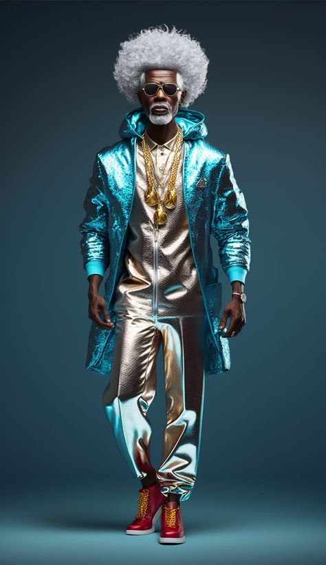 Afrofuturism Fashion Men, Afro Futurism Fashion, Afrofuturism Fashion, Retro Future Fashion, Jonas Peterson, Black Power Art, Afro Punk, Futuristic Fashion, Black Art Pictures