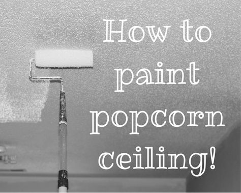 Paint Popcorn Ceiling, Popcorn Painting, Painting Popcorn Ceiling, Popcorn Ceiling Makeover, Kids Bedroom Remodel, Stenciled Table, Small Bedroom Remodel, Ceiling Painting, Ceiling Texture