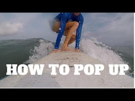 Surf Pop Up, How To Surf, Surf Exercises, Surfing Exercises, Surfing Longboarding, Surf Slang, Surf Training, Surfing Workout, Surfing Tips