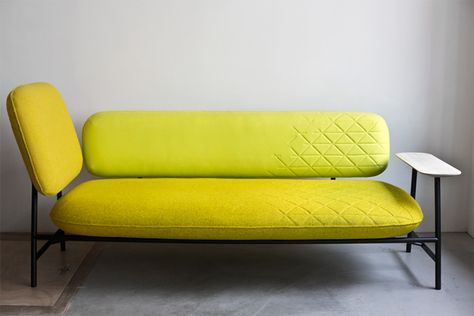 Ent Clinic, Yellow Couch, Yellow Sofa, Armchair Bed, Soft Seating, Chair Sofa, Furniture Upholstery, Take A Seat, Upholstered Furniture