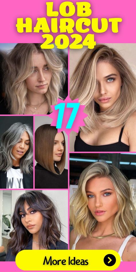 Elevate your style game with the chic and manageable Lob Haircut 2024, which suits fine hair, thick hair, and embraces both curly and straight hair types. This stylish haircut isn't just for those with round faces; it adds a trendy and sophisticated touch to your overall appearance, ensuring you stand out in 2024. Growing Out A Lob, Straight Hair Shoulder Length Haircuts, Lob For Thick Hair Round Faces, Curly Lob Round Face, Lob Haircut Fine Hair 2024, Lob Heart Shaped Face, Lobs Haircut For Round Face, Lob Haircut 2024 Trends, Long Lob Haircut Straight Fine Hair