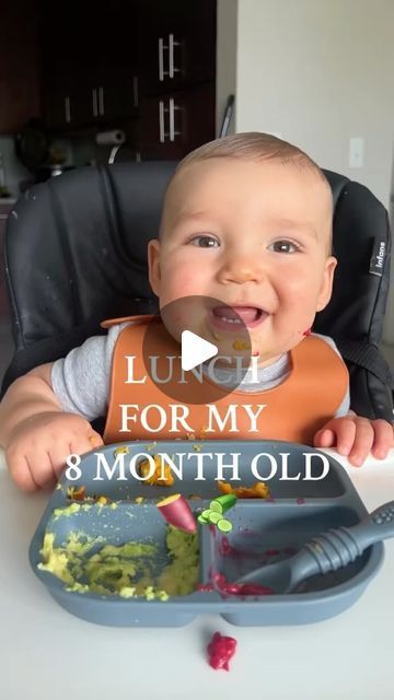 Mummy & Kids Loves on Instagram: "Lunch for baby 8 months old ( 📸: @Creatively Emi ) #babyledweaningrecipes #babyledweaningideas #baby #babyfoodideas #babyfood #babyrecipes #fyp #foryoupage #babymeals #babyfoodprep #babyledeating #weaningideas #babyhealthyfood #reels #babyboy #babygirl #followers #highlights #homemadebabyfood #babyhealthyfood #fingerfood #babyplate #babyblogger #babyfoodrecipes #homemade #babyfoodidea #lunchtime #blw #blwideas #toddlermeals" 7 Month Old Baby Led Weaning Food Ideas, 8 Month Baby Food Ideas, 8month Old Food Ideas, 9 Month Old Lunch Ideas, 9 Month Old Baby Food, 8 Month Old Baby Food, Baby Food 8 Months, 8 Month Baby, Weaning Foods