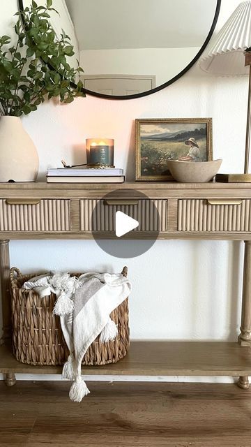 Yasmin G. on Instagram: "The best transformation I’ve ever done! ✨ My console table is unique in that it is narrow and fits my wall just right! I didn’t want to buy another so I fixed it up 😍 It was actually way easier than it looks. I would definitely say this is a beginner friendly DIY! 
*Behr in Ash Blonde*

✨all the painting supplies were from Dollar Tree! 
✨Paint, glaze, miter shears from Home Depot 
✨hardware and dowels from Amazon 
✨wood glue you can find anywhere 

You can check out my console table highlight for more details! ❤️ Dowels and hardware linked in bio on my LTK shop! Click the console table pic and they’ll be listed below  it 🙂

Me looking at my bedroom furniture 👀 like who’s next? 

#homedecorations #homedecorblogger #homedecoronabudget #consoletable #consoletablede Diy Console Table Makeover, Rustoleum Glaze, Miter Shears, Paint Glaze, Diy Console Table, Paint Sample, Furniture Refinishing, Furniture Redo, Table Makeover