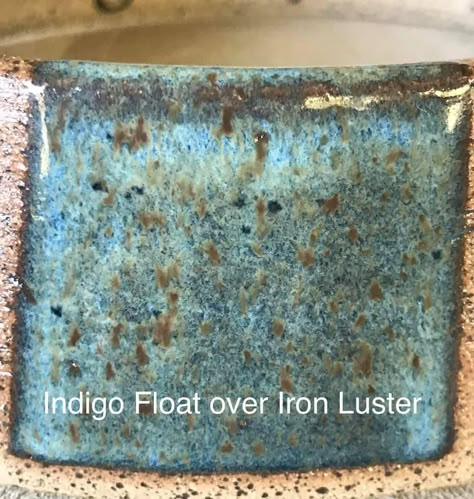 Indigo Float Over Iron Lustre, Amaco Indigo Float Combinations, Muddy Waters Glaze Combinations, Iron Luster Glaze Combinations, Amaco Indigo Float, Iron Lustre Glaze Combinations, Iron Luster Glaze, Indigo Float Glaze Combinations, Iron Lustre Glaze