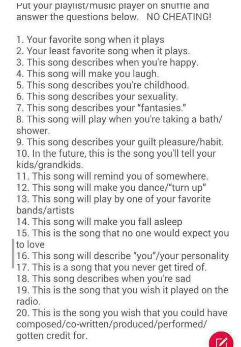 Music Shuffle Game Music Challenge, Oc Challenge, Song Challenge, What To Do When Bored, Sleepover Things To Do, Song Suggestions, Music Recommendations, Things To Do When Bored, Mood Songs