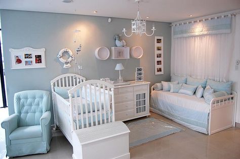 Baby boy nursery...I like the day bed in the room too Newborn Stuff, Girl Nurseries, Newborn Bed, Baby Boy Bedroom, Yellow Nursery, Nursery Closet, Baby Boy Room Nursery, Baby Rooms, Baby Room Design