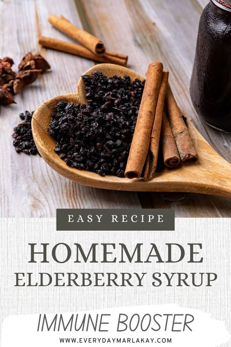 Prepare for flu and cold season with this simple elderberry syrup recipe! Using dried elderberries, this homemade syrup supports your immune system and helps fight off seasonal bugs. Plus, it's organic and super easy to make right at home. Stay healthy and skip the store-bought stuff with this natural remedy. #ColdAndFluSeason #ImmuneSystemSupport #HomemadeSyrup #OrganicElderberries #HealthyLiving Dried Elderberries, Homemade Elderberry Syrup, Elderberry Plant, Elderberry Syrup Recipe, Homemade Elderberry, Elderberry Recipes, Homemade Syrup, Elderberry Syrup, Nourishing Foods