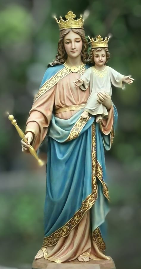 Mother Mary Wallpaper Hd, Mother Mary Wallpaper, Mary Help Of Christians, Rosary Prayers Catholic, Ascension Of Jesus, Blessed Mother Statue, Mother Mary Pictures, Mary Images, Mary Art