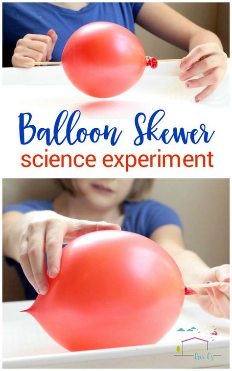 Awesome science for kids! Learn about physics when you poke a stick through a balloon without making it pop! This simple science experiment is such a fun activity for kids. Balloon Science Experiments, Kids Science Experiments, Balloon Experiment, Polymer Science, Fun Activity For Kids, Simple Science, Kid Experiments, Easy Science Experiments, Science Activities For Kids