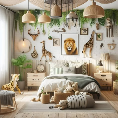 15 Awesome Boys Bedroom Ideas for Fun and Functionality — Lord Decor Zoo Bedroom Kids, Safari Theme Bedroom Kids, Safari Toddler Room Boys, Jungle Theme Toddler Room, Boys Animal Bedroom, Bedroom Ideas Jungle, Safari Bedroom Ideas For Adults, Safari Room Kids, Jungle Bedroom Ideas For Adults