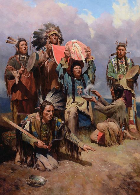 American Indian Artwork, Indian Artwork, Western Artwork, Native American Images, Native American Paintings, Wilde Westen, Native American Artwork, West Art, Fine Art Painting Oil