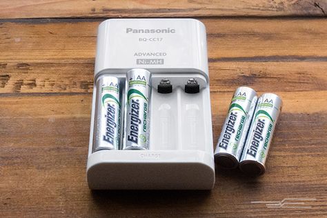 The Best Rechargeable Battery Charger (for AA and AAA batteries) | The Panasonic Advanced Individual NiMH Battery Charger does all the work for you, accurately charging and maintaining your batteries without a single button press. Recondition Batteries, Battery Bank, 18650 Battery, Diy Car, Laptop Battery, Lead Acid Battery, Aaa Batteries, Whitening Cream, Car Battery