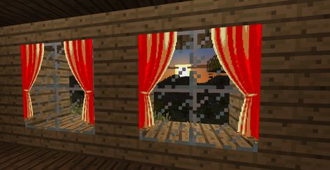 curtains out of maps  lunapic  http://www.minecraftforum.net/forums/mapping-and-modding/minecraft-tools/1261738-linux-windows-imagetomap-in-game-text-and-images Minecraft Curtains In Game, Curtains Minecraft, Minecraft Curtains, Minecraft Banner Ideas, Minecraft Tools, Minecraft Banner Patterns, Minecraft Maps, Minecraft Banner, Traditional Curtains