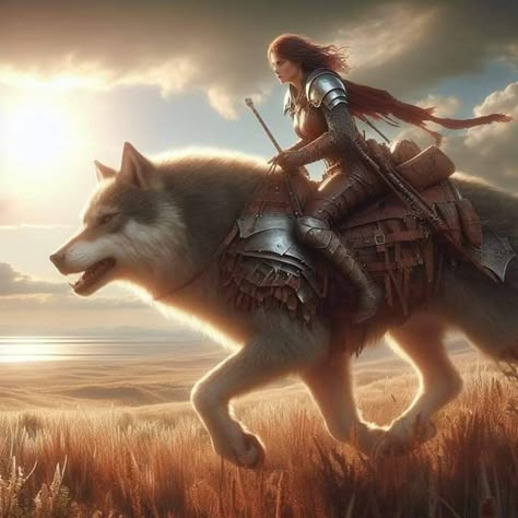 Fantasy Healer, Animals Meaning, Skin Walkers, Giant Wolf, Wolf Rider, Forest Princess, Lone Wolf Quotes, Valkyrie Tattoo, Wolf People