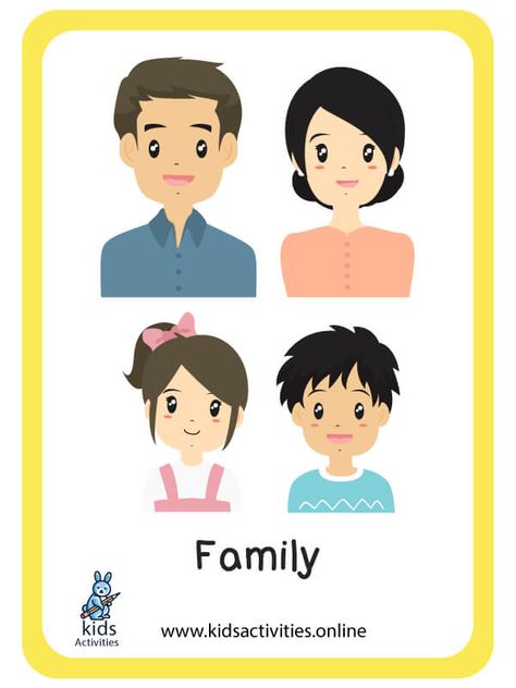 Free My Family Flashcards... Preschool Family Members Flashcards ⋆ Kids Activities Family Members Flashcards, Family Flashcards, Animal Paper Craft, Paper Craft Ideas For Kids, Preschool Family, Paper Bird, Animal Flashcards, Kindergarden Activities, Paper Craft Ideas