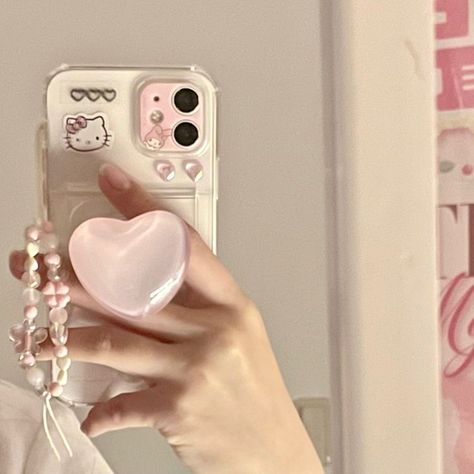 Transparent Heart, Pretty Pink Princess, Pretty Iphone Cases, Pretty Phone Cases, Pink Phone Cases, Aesthetic Phone Case, Pink Themes, Pink Iphone, Cute Cases