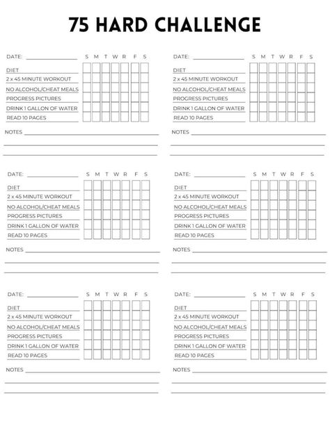 75 Hard Calendar, Challenge Tracker Free Printable, 75 Hard Challenge Wallpaper, 75 Hard Workout Ideas, 75 Hard Challenge Tracker Free Printable, Tracker Free Printable, 75 Hard Challenge Tracker, 75 Hard Challenge, 45 Minute Workout