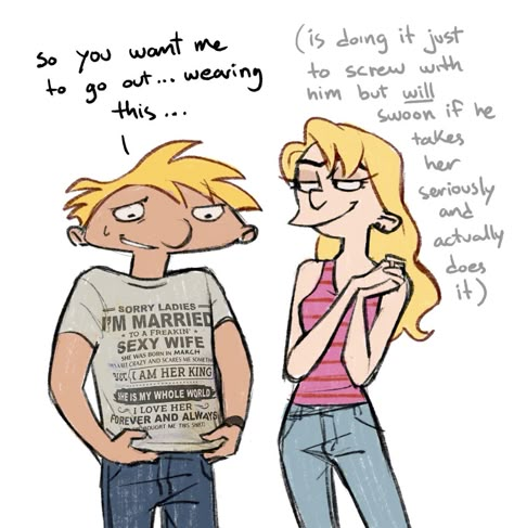 Arnold And Helga, Nickelodeon Cartoons, Cartoon As Anime, Hey Arnold, Critical Role Fan Art, Dc Comics Artwork, Cartoon Memes, Old Cartoons, Hysterically Funny