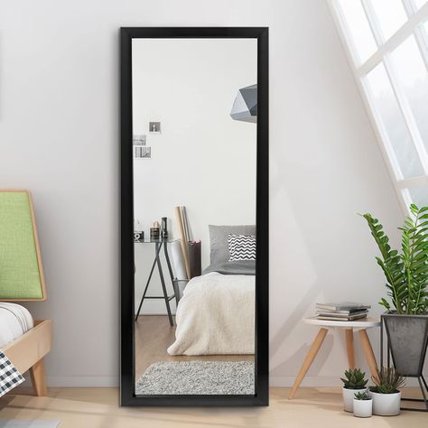 Full Length Mirror Decor, Door Hanging Mirror, Over The Door Mirror, Long Mirror, Full Body Mirror, Mirror Wall Bedroom, Full Length Mirror Wall, Body Mirror, Hanging Wall Mirror