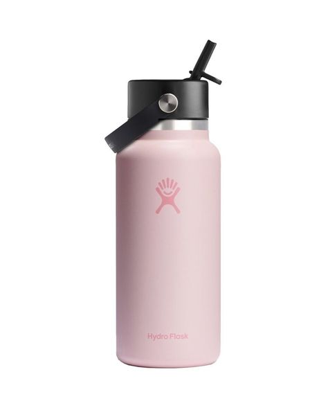 Pink Hydro Flask, Hydro Flask 32 Oz, School Wishlist, Hydro Flask Water Bottle, Trendy Water Bottles, School Bag Essentials, High Waisted Swim Bottoms, Flask Water Bottle, Wide Mouth Bottle