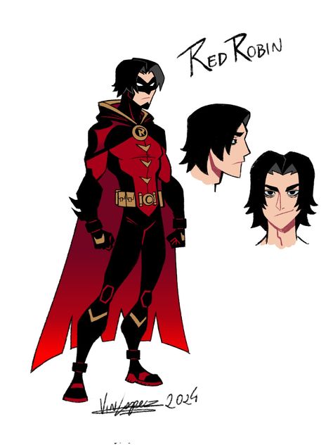 Fan Art Dc, Robin Suit, Dc Costumes, Tim Drake Red Robin, Heroic Age, Batman Suit, Batman Concept, Robin Dc, Red Robin