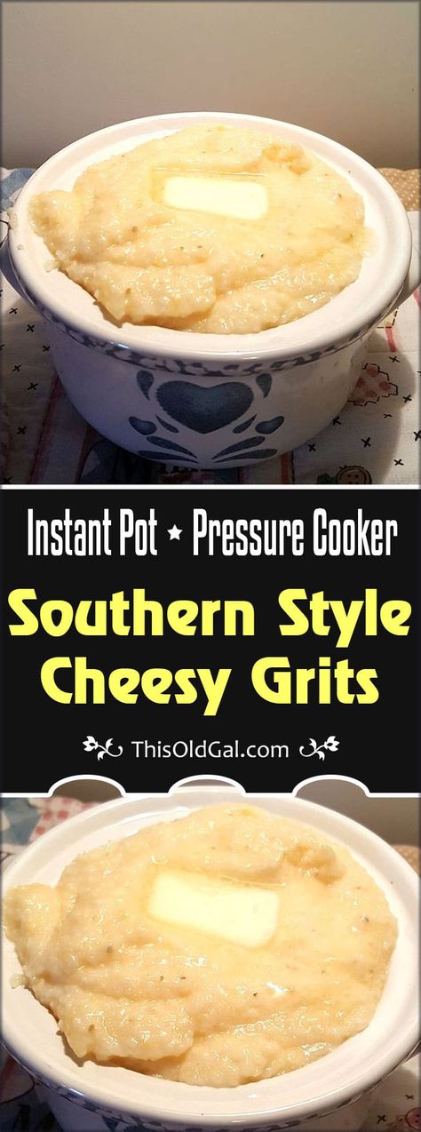 Pressure Cooker Southern Style Cheesy Grits Power Pressure Cooker, Cheesy Grits, Electric Pressure Cooker Recipes, Grits Recipe, Instapot Recipes, Instant Pot Pressure Cooker, Pressure Cooker Recipes, Grits, Cheap Meals