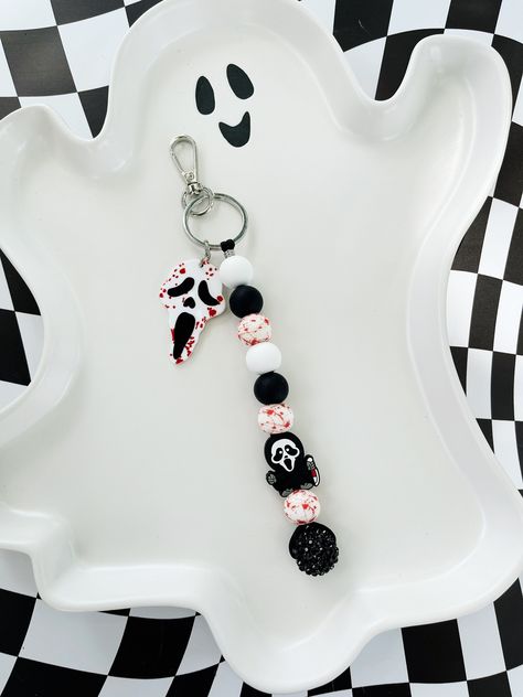 Weird Keychains, Ghost Mask, Kei Visual, Phone Charms, Phone Charm, Eclectic Decor, Key Ring, Key Rings, Keychains