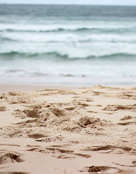 Washed away, like droplets of doubt from yesterday - beach & ocean | photography . Fotografie . photographie | Photo: Anita Ao | Footprints In The Sand, Beach Ideas, I Love The Beach, Salt Life, Wallpaper Phone, Beach Time, Sunset Beach, Salt And Water, Beach Vibe