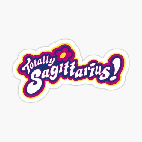 That's so totally sagitarrius! ~ So 1, 2, 3 now baby, Here we go, go, go! • Millions of unique designs by independent artists. Find your thing. Totally Spies Logo, Y2k 2000s Aesthetic, Aesthetic Zodiac, Star Logo Design, Sticker Design Inspiration, Halloween Wallpaper Cute, Cute Laptop Stickers, Tshirt Printing Design, Totally Spies