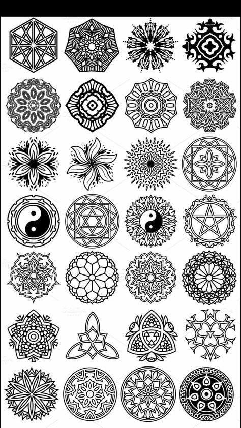 Illusion Tattoos, Optical Illusion Tattoos, Magic Runes, Traditional Tattoo Designs, Polynesian Tattoos, Sacred Geometry Tattoo, Mandala Art Therapy, Mandala Design Pattern, Symbol Tattoos