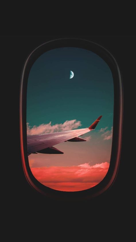 Wallpaper Airplane, Iphone Wallpaper Plants, Plane Window View, Plane Wallpaper, Wallpaper View, Fly Travel, Airplane Window View, Airplane Drawing, Wings Wallpaper